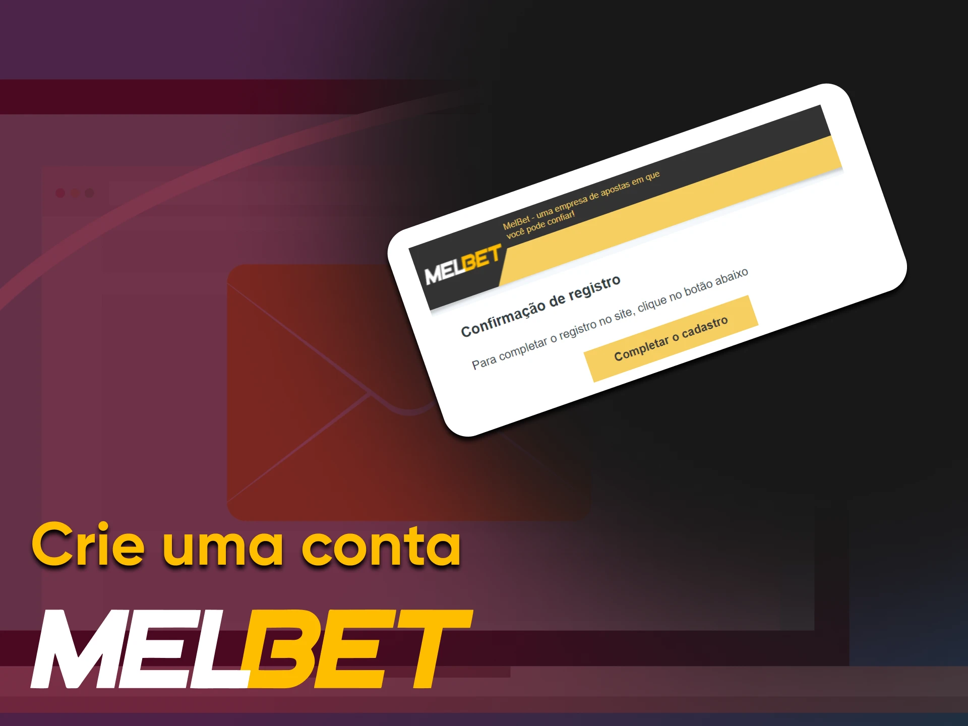 Se não for possível repor o depósito, confirme o pedido de conta da Melbet.