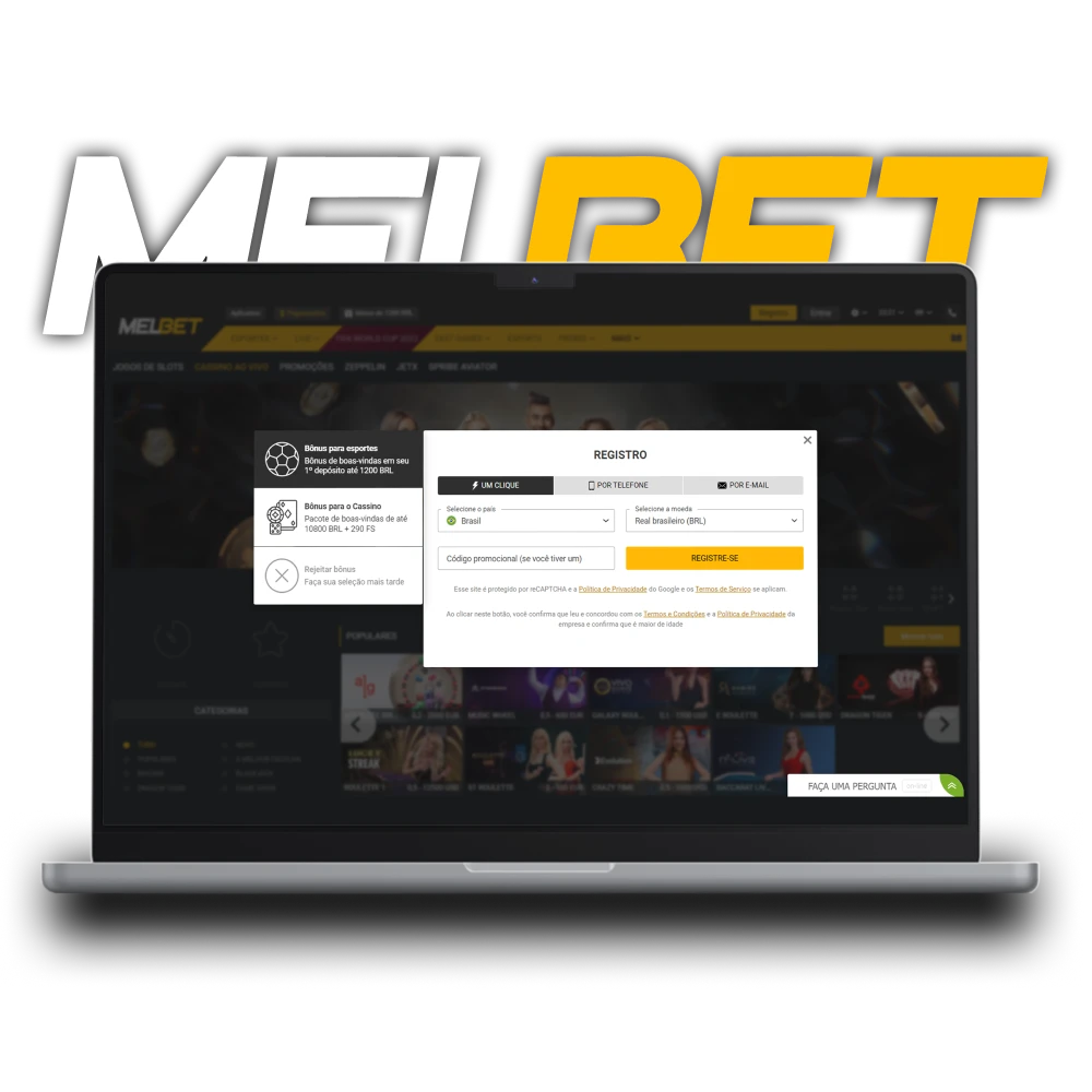 Melbet Cadastro no Brasil.