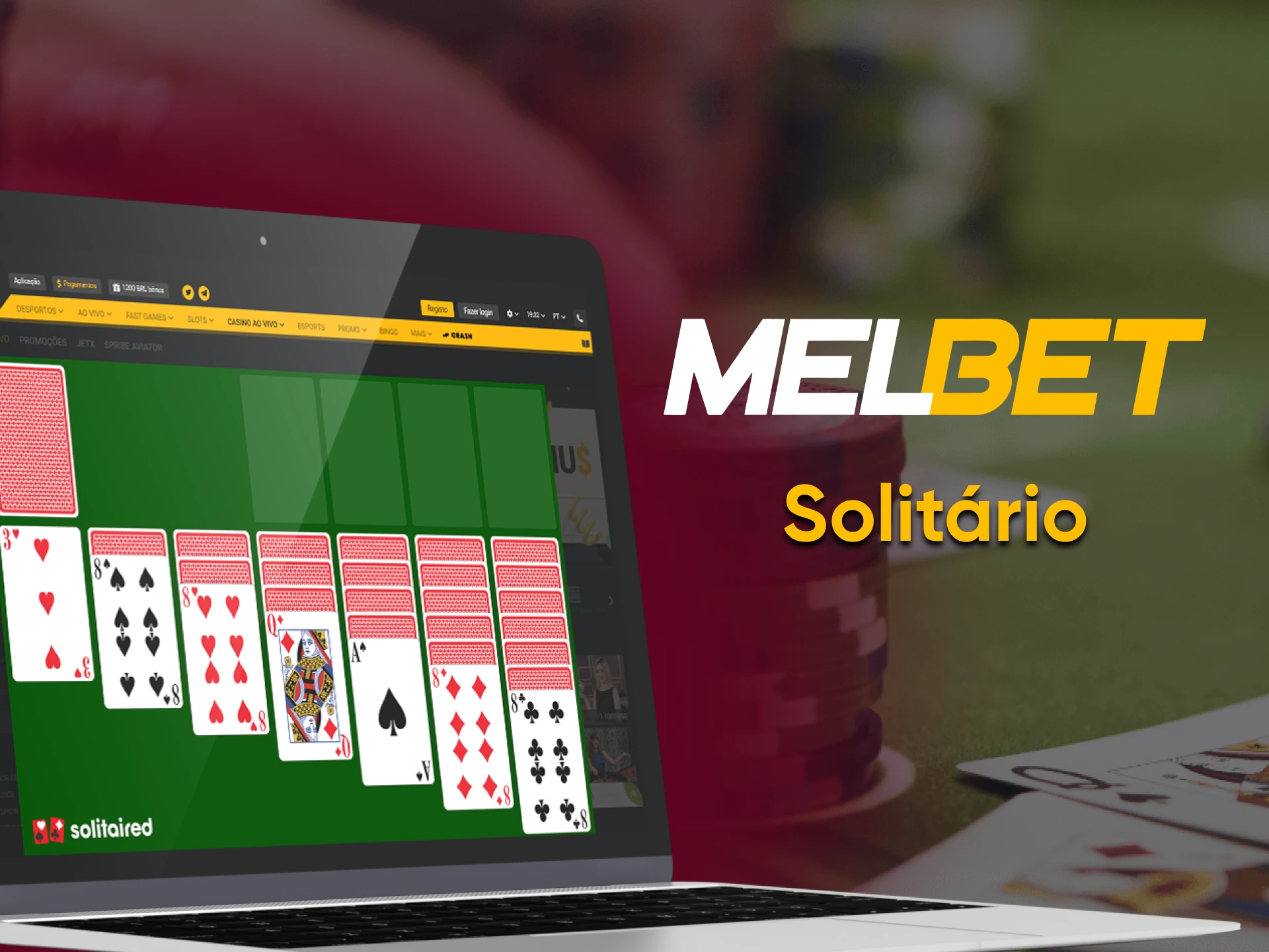 Para jogos no Melbet, escolha Solitario.