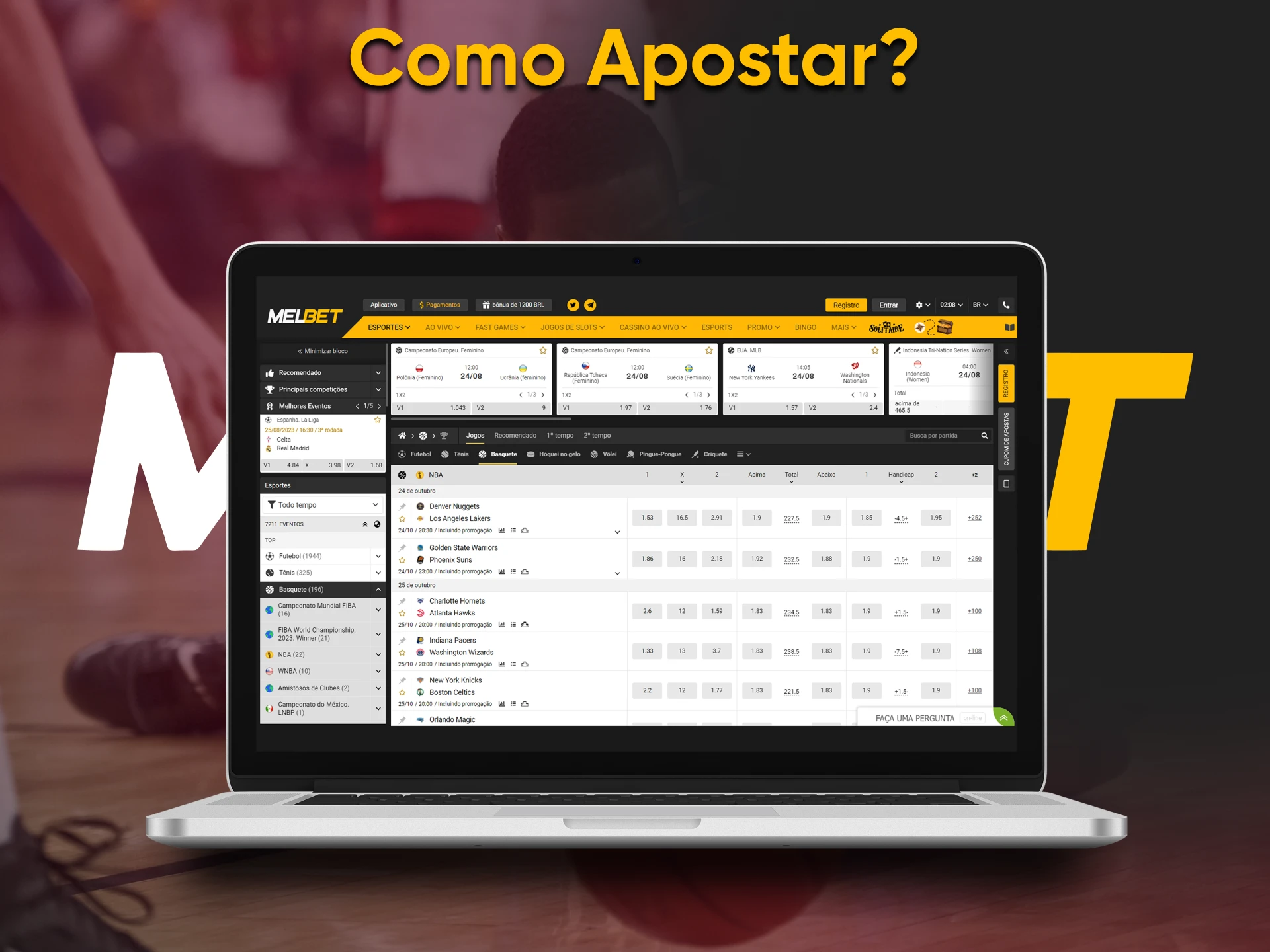 Aprenda como começar a apostar no basquete com Melbet.