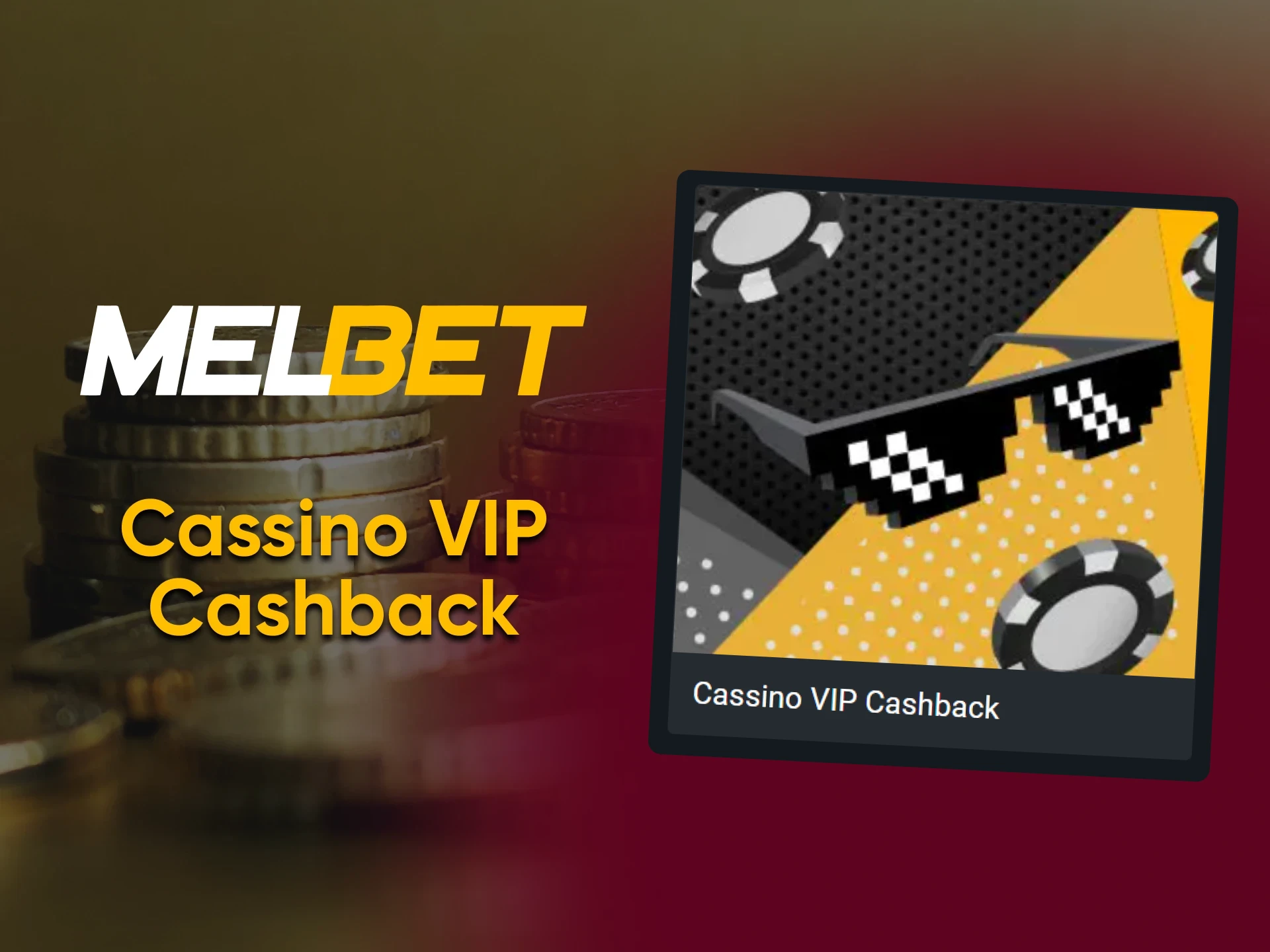 Bônus de cashback no cassino Melbet.
